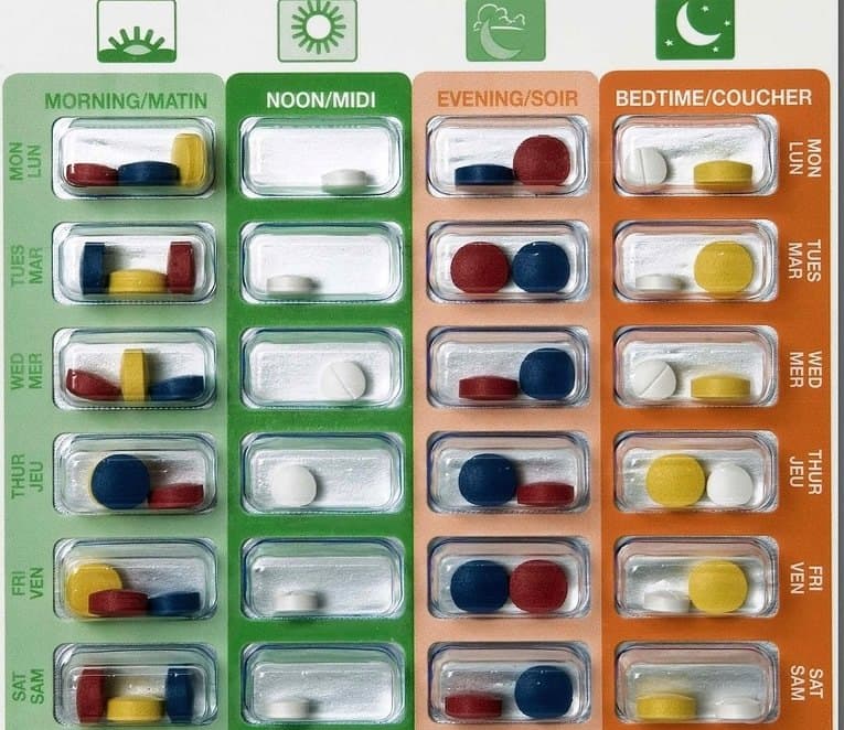Weekly multi-dose blister packaging