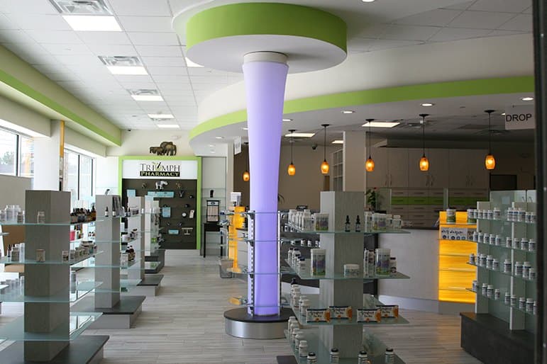 Inside Triumph Pharmacy in Magnolia, Texas